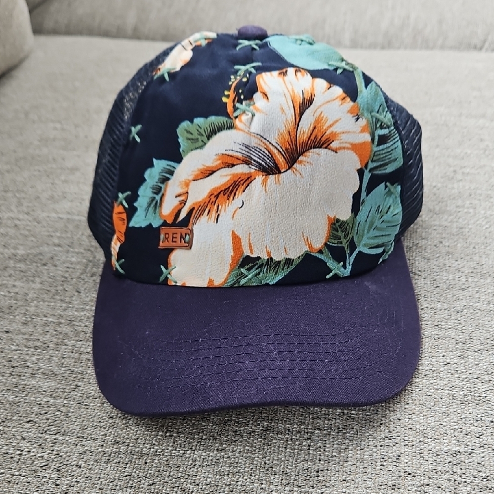 Floral Navy Trucker Hat